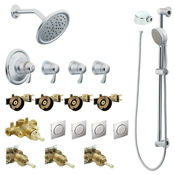 Moen Exacttemp Thermostatic Volume Control Complete Shower System with